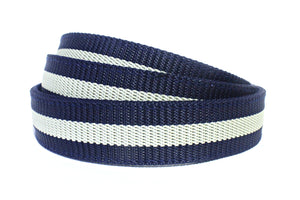 NavyBlueAndWhiteCanvasStrap