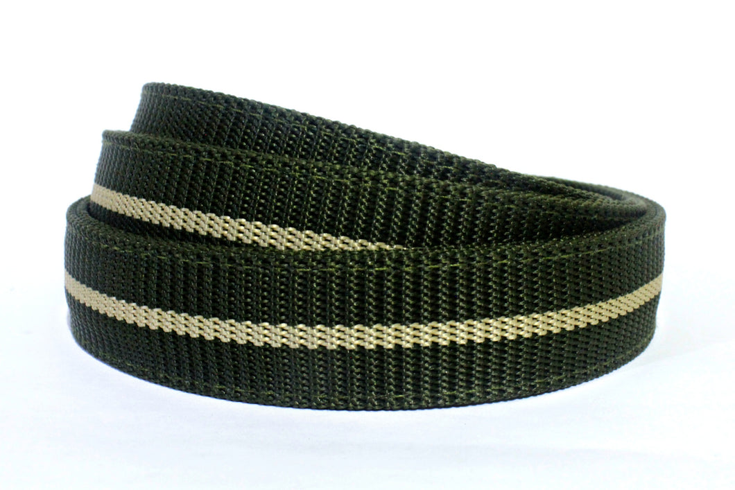 ArmyGreenAndKhakiCanvasStrap