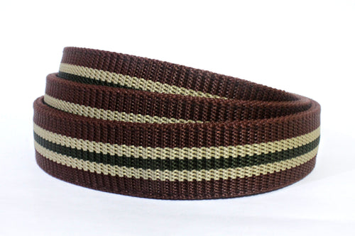 BrownKhakiAndOliveGreenCanvasStrap