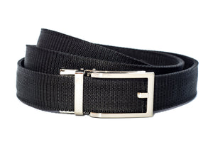 Black Canvas Strap-Shiny Finish Buckle