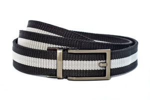 BlackWhiteCanvasStrap-GunMetalFinish