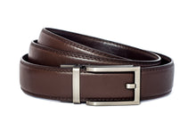 Load image into Gallery viewer, Brown Leather Strap-Shiny Finish Buckle
