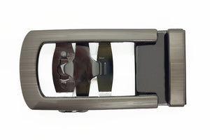 Curved Buckle In Gun Metal (B5)