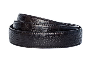 BlackSnakeSkinLeatherStrap