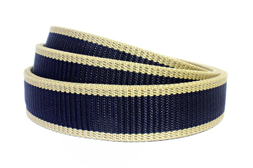 KhakiNavyBlueCanvasStrap